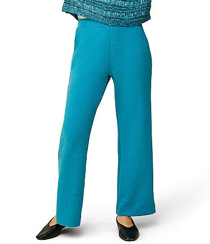 Feather Gray Soft Luxe Flat Front Wide Leg Pull-On Pants