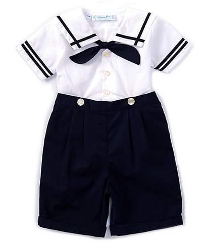 Feltman Brothers Baby Boys 12-24 Months Sailor Short Sleeve Top & Shorts Set