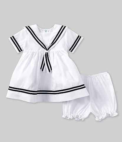 Feltman Brothers Baby Girls 3-24 Months Short Sleeve Sailor Dress