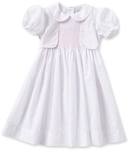 Friedknit Creations Little Girls 2T-4T Mock Vest Dress