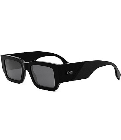 FENDI Unisex Diagonal 51mm Rectangle Sunglasses