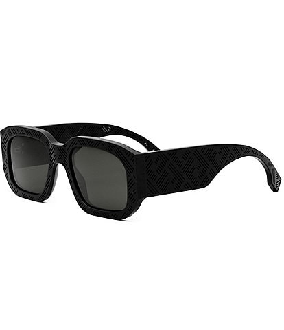 FENDI Unisex FENDI Shadow 52mm Rectangle Sunglasses