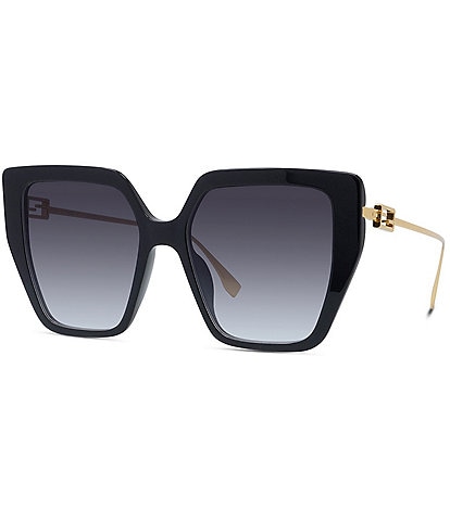 FENDI Women's Baguette 55mm Geometric Oversized Sunglasses