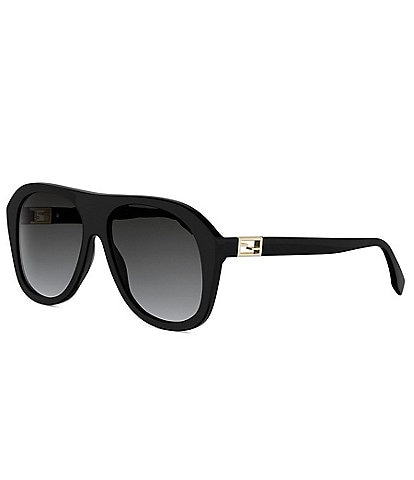 FENDI Women's Baguette 57mm Retro Aviator Sunglasses