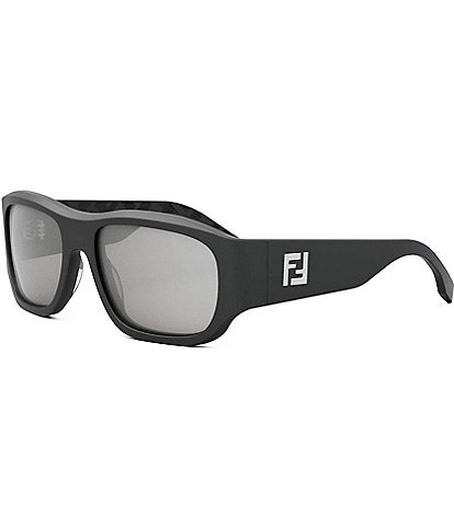 FENDI Women's Baguette 57mm Rectangle Sunglasses