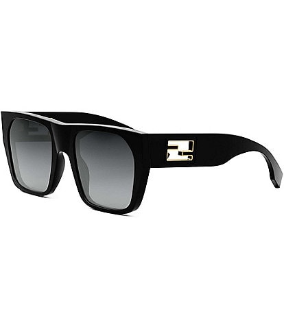 FENDI Women's Baguette 57mm Square Sunglasses
