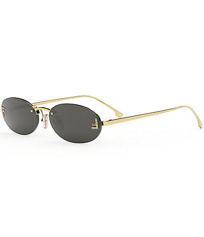 FENDI Women's Fendi First Crystal 54mm Oval Sunglasses