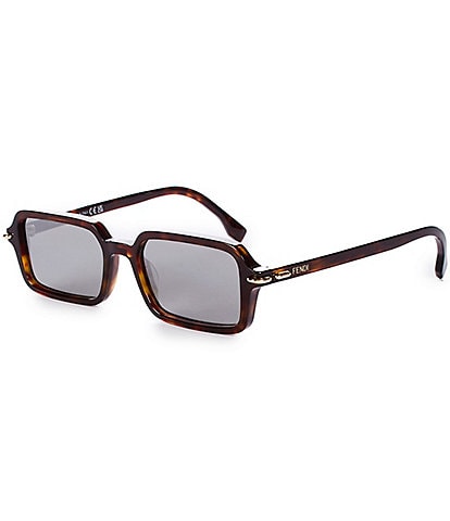 FENDI Women's FENDI Selleria 51mm Havana Rectangle Sunglasses