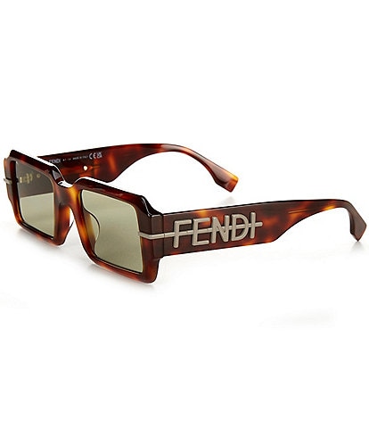 FENDI Women's Fendigraphy 52mm Havana Geometric Sunglasses