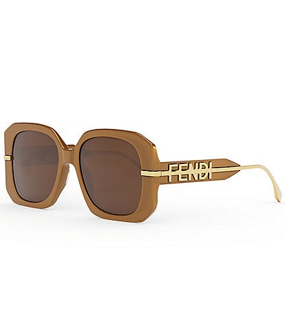 FENDI Women's Fendigraphy 55mm Geometric Oversized Sunglasses