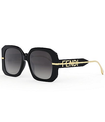 FENDI Women's Fendigraphy 55mm Geometric Oversized Sunglasses