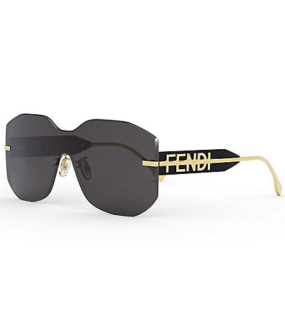 FENDI Women's Fendigraphy Geometric 99mm Shield Sunglasses