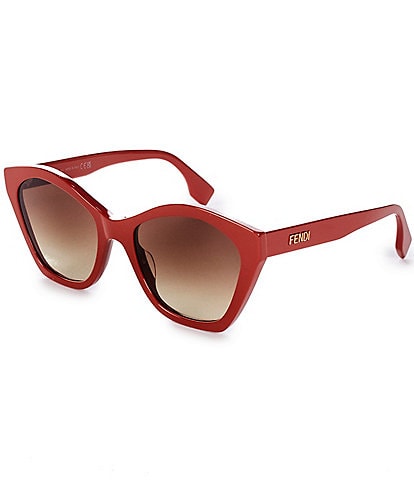 FENDI Women's Lettering 54mm Butterfly Sunglasses