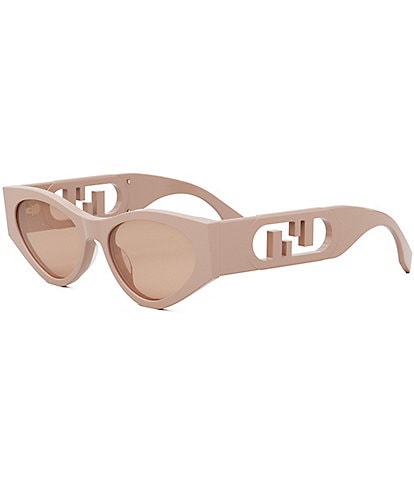 FENDI Women's O'Lock 54mm Cat Eye Sunglasses
