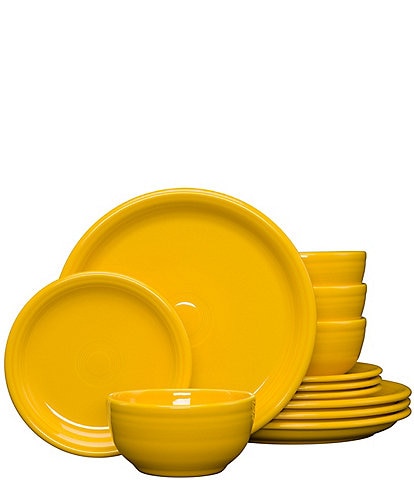 Fiesta Bistro Coupe 12-Piece Dinnerware Set, Service for 4