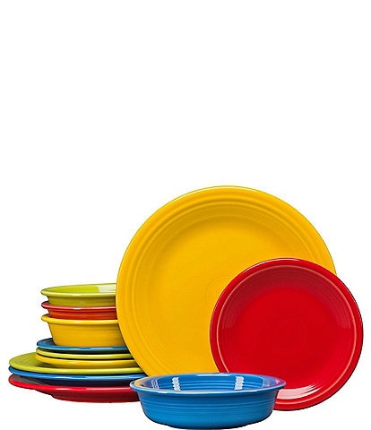 Fiesta 12-Piece Classic Mixed Dinnerware Set