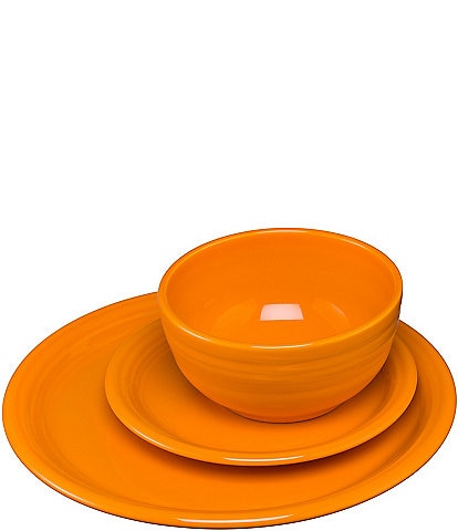 Fiesta Bistro Coupe 3pc Place Setting, Service For 1
