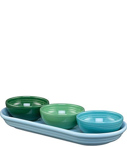 Fiesta Aegean Mixed Colors 4-Piece Condiment Set