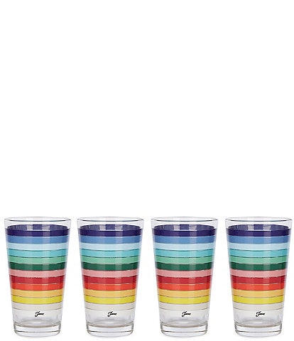 Fiesta All Colors Cooler 16oz Glass, Set of 4