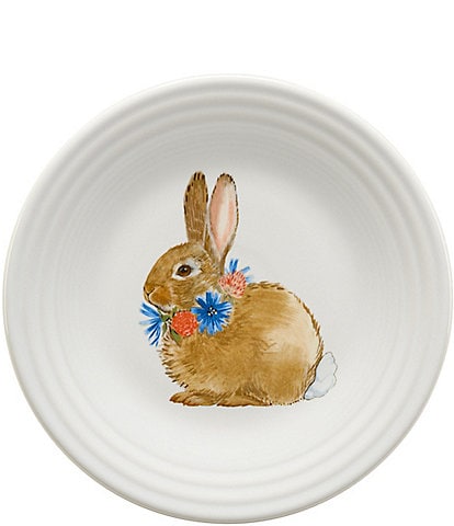 Fiesta Breezy Floral Collection Bunny 9#double; Luncheon Plate