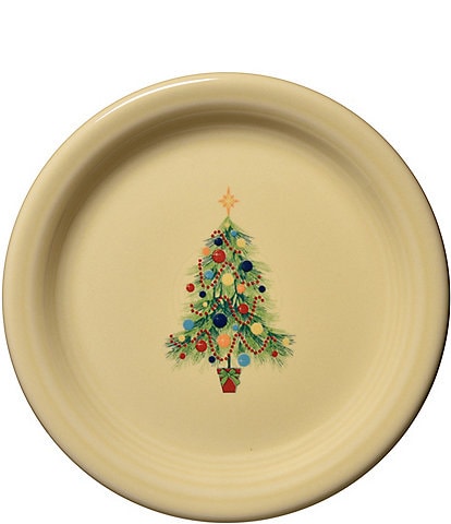 Fiesta Christmas Tree  Appetizer Plate