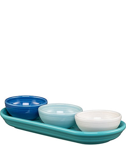 Fiesta Coastal Blues 4-Piece Condiment Set