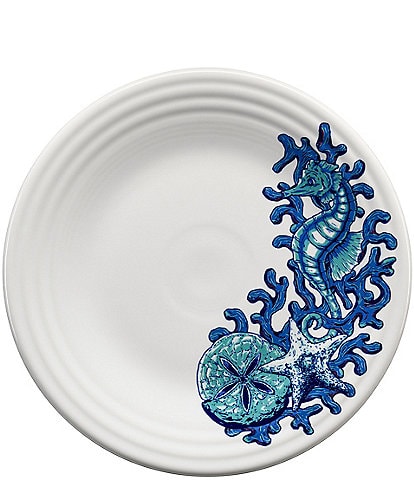 Fiesta Coastal Seahorse Luncheon Plate