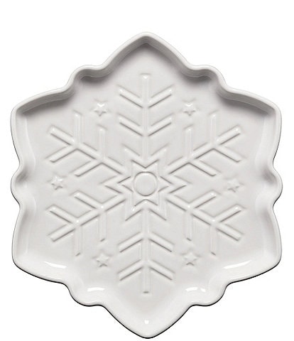 Fiesta Embossed Snowflake Shaped Plate