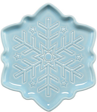 Fiesta Embossed Snowflake Shaped Plate