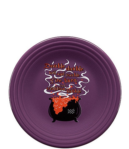 Fiesta Halloween Cauldron 9#double; Round Luncheon Plate