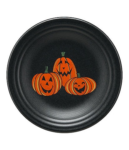 Fiesta Halloween Collection Trio Of Happy Pumpkins 9" Luncheon Plate