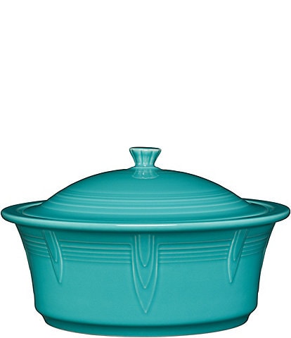 Fiesta Large Round Covered Casserole, 2.8-Quart