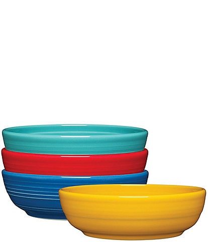 Fiesta Mixed Vibrant Coupe Salad Bowls, Set of 4