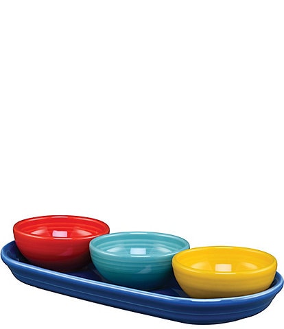 Fiesta Vibrant Mixed Colors 4-Piece Condiment Set