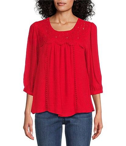 Red Women's Casual & Dressy Blouses | Dillard's