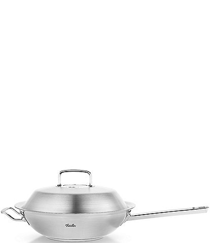 Fissler Original-Profi Collection Stainless Steel Wok with Lid, 12#double;
