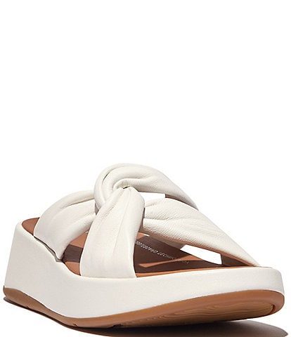 FitFlop F-mode Leather-Twist Sandals