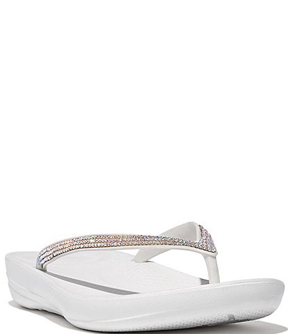 FitFlop Iqushion Sparkle Water-Resistant Flip Flops