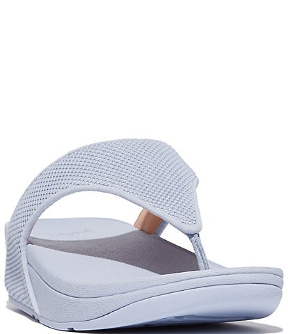 FitFlop Lulu Water-Resistant Two-Tone Webbing Toe-Post Sandals