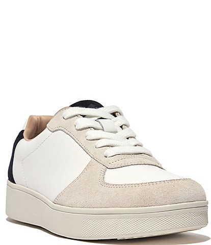 FitFlop Rally Leather and Suede Sneakers