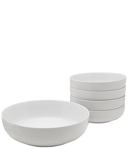 Fitz and Floyd Everyday White 5-Piece Pasta Bowl Set