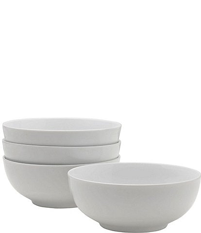Fitz and Floyd Everyday White Cereal Bowls, Set of 4
