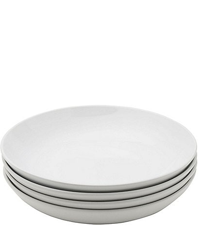 Fitz and Floyd Everyday White Dinner Bowls, Set of 4