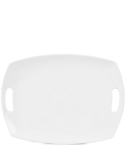 Fitz and Floyd Everyday White Handled Serving Platter, 17#double;