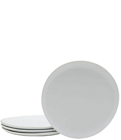 Fitz and Floyd Everyday White Organic Dinner Plates, Set of 4