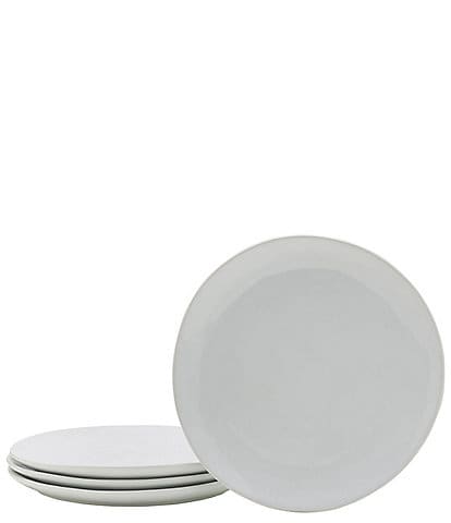 Fitz and Floyd Everyday White Organic Salad Plates, Set of 4