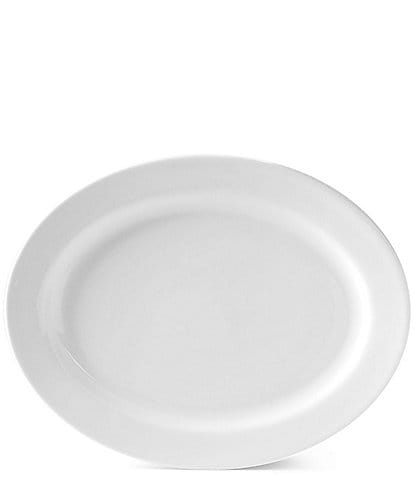 Fitz and Floyd Everyday White Oval Serving Platter, 16#double;