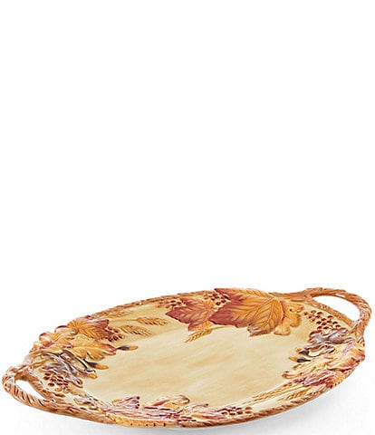 Fitz and Floyd Harvest Handled Serving Platter