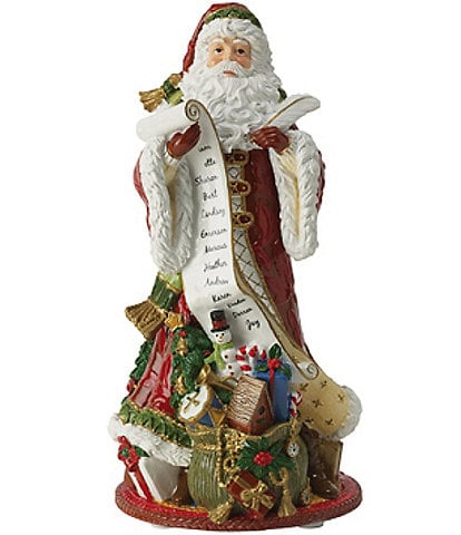 Fitz and Floyd Holiday Home Musical Santa Jolly Ole Saint Nicholas Figurine