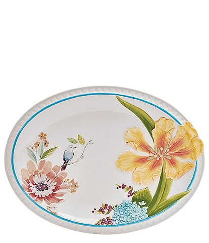 Fitz And Floyd Meadow Large Serving Platter, 14.25#double;